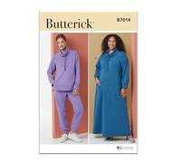 BUTTERICK Sewing Pattern B7014AA Misses' and Women's Lounge Dress, Top and Trousers AA (XS-S-M-L-XL)