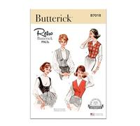 BUTTERICK Sewing Pattern B7018H5 Misses' Vest in Four Styles H5 (6-8-10-12-14)