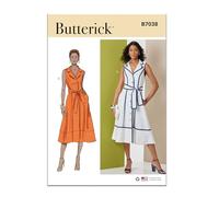 Butterick Sewing Pattern B7038H5 Misses' Dress and Tie Belt H5 (6-8-10-12-14)