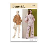 Butterick Sewing Pattern B7045K5 Misses' and Miss Petite Top, Shorts and Trousers K5 (8-10-12-14-16)