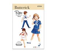 Butterick Sewing Pattern B7054CKK Children's Skirt, Overblouse, Trousers, Shorts and Dickey CKK(5-6-7-8)