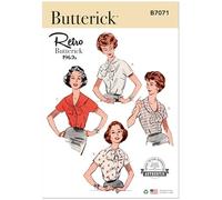 Butterick Sewing Pattern B7071G6 Misses' Blouse with Four Necklines G6 (16-18-20-22-24-26)