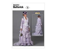 Butterick Sewing Pattern, Paper, White, Various, B6692E5
