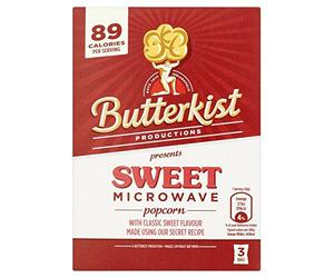 Butterkist Microwave Popcorn - Sweet (3 per Pack - 270g) - Pack of 2