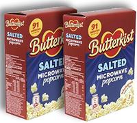 Butterkist Salted Microwave Popcorn Pack of 2 ( 210g box x 2 ) 6 Sachets in total