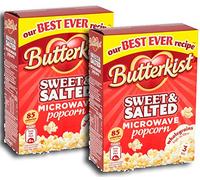 Butterkist Sweet and Salted Flavour Microwave Popcorn Pack of 2 ( 210g box x 2 ) 6 Sachets in total
