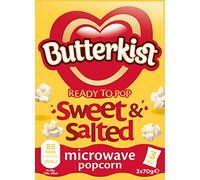 Butterkist Sweet and Salted Microwave Popcorn, 3 x 70 g