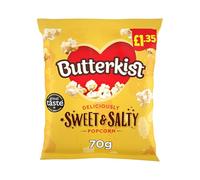 Butterkist Sweet & Salty Popcorn 15 x 70g Bags - Perfect Blend of Sweetness & Salt - Crunchy & Tasty Snack - Great for Movie Nights, Sharing, Lunchboxes & On-the-Go Enjoyment