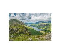 Buttermere Lake District,Table Mats Set of 6, Washable Place Mats, Available Non-Slip Heat Resistant Table Placemats, 30x45cm