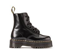 Buttero Molly Leather Platform Ankle Boots Black