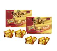 Butterscotch Hard Candies Boiled Sweets Box 200g - Rich and Creamy Butter Flavour Hard Candy (2 x Boxes)