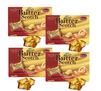 Butterscotch Hard Candies Boiled Sweets Box 200g - Rich and Creamy Butter Flavour Hard Candy (4 x Boxes)