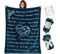 Daughter Gifts, Daughter Blanket, To My Daughter, Gifts for Daughter Adult, Personalised Blanket, Daughter Gifts from Mum and Dad, Daughter Birthday Gifts, Daughter Throw Blanket Presents