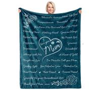 ButterTree for Mum, Mum Gifts, Mum Blanket, Mum Birthday Gifts, Presents for Mum, I Love you Mum, Birthday Gifts for Mum, 65'' X 50'' (Blue)