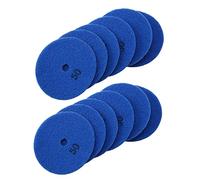 Buttfast 12 Pcs 4 Inch /100 mm Grit 50 Dry Polishing Pad Marble Flexible Resin Sanding Disc Ceramic Polisher