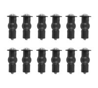 Buttfast 12X Toilet Seat TOP FIX Seat Hinge Hole Fixings Well Nut Screw Rubber Back to Wall
