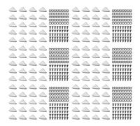 Buttfast 2020 Series Aluminum Profile Connector Set, 120Pcs Corner Bracket,240Pcs M5 x 10mm T-Slot Nuts