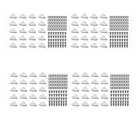 Buttfast 2020 Series Aluminum Profile Connector Set, 80Pcs Corner Bracket,160Pcs T-Slot Nuts, 160Pcs Hex Socket Cap Screw Bolt