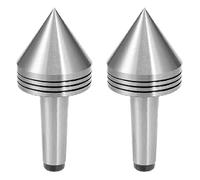 Buttfast 2Pcs Lathe Milling Center MT2 High Accuracy Live Revolving Center Medium Lathe Machine Tool Accessory for CNC Cutter