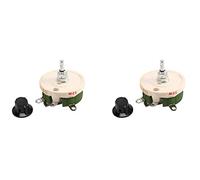 Buttfast 2X 50W 10 Ohm Ceramic Potentiometer Variable Taper Pot Resistor Rheostat