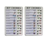 Buttfast 2X My Chores Memo Plastic Board, Detachable and Reusable Memo for Check Items and Form