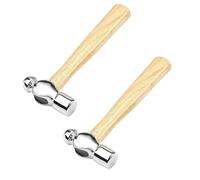 Buttfast 2X Wooden Handle Round Hammer Home Installation Hammer Walnut Hammer 0.25P Woodworking Hammer Mini Hammer Hand Tools