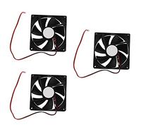 Buttfast 3Pcs 90mm x 25mm DC 12V 2Pin Cooling Fan for Computer Case CPU Cooler