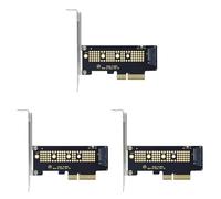 Buttfast 3X M.2 NVME SSD NGFF to PCIE 3.0 X4 Adapter PCIE M2 Riser Card Adapter Support 2230 2242 2260 2280 Size NVMe M.2 SSD