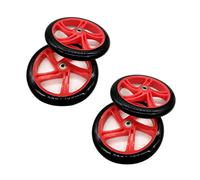 Buttfast 4 Pieces Scooter Wheel 200 mm PU Material Wheel Thickness 30 mm ABEC-7 Bearing Scooter Accessories,Red