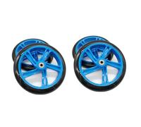 Buttfast 4 Pieces Scooter Wheel 200 mm PU Material Wheel Thickness 30 mm ABEC-7 Bearing Scooter Accessories,Blue