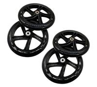 Buttfast 4 Pieces Scooter Wheel 200 mm PU Material Wheel Thickness 30 mm ABEC-7 Bearing Scooter Accessories,Transparent Black