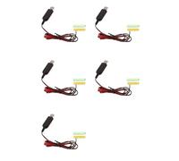 Buttfast 5X USB 5V to 3V LR03 AAA Dummy Battery Eliminators Cable for Remote Control Radio LED Light 1m