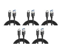 Buttfast 5X USB3.2 10Gbps Type C Cable USB A to Type-C 3.2 Data Transfer USB C SSD Hard Disk Cable PD 60W 3A Quick Charge 3.0,1M