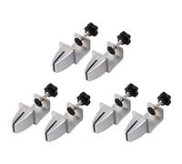 Buttfast 6Pcs Sneeze Guard Clamp Bracket Desk Partition Clamp for 1/8Inch to 1Inch Thick Acrylic Panels Adjustable C Shape Clamp