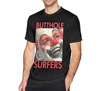 Butthole Surfers Locust Abortion Technician Texture Casual Men Black Cotton T-Shirt Print Tee Shirts L