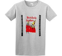 Butthole Surfers Punk Metal Graphic Printed Band Music Cotton Round Neck Tee Shirt for Men Grey GreyL