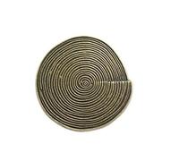 Button 10 Pcs 18/23/25MM Spiral Retro Metal Buttons Hand Sewn Casual Windbreaker Button Antique Bronze Ancient Silver Shaped(Antique Brass,18MM)