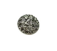 Button 10 Pcs/Lot Gold Metal Sewing Buttons Creative Sweater Coat Clothing Accessories Decorative(10pcs Silver,11.5mm)