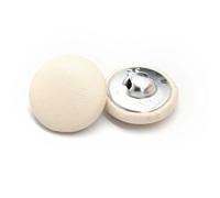 Button 10Pcs 11/15/20/25/30mm Leather Covered Buttons with Shank for Clothes Coat Windbreaker Sofa Soft Button Colorful DIY Decorations(Beige,15mm 10pcs)