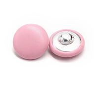 Button 10Pcs 11/15/20/25/30mm Leather Covered Buttons with Shank for Clothes Coat Windbreaker Sofa Soft Button Colorful DIY Decorations(Dark Pink,20mm 10pcs)