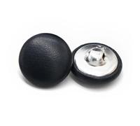 Button 10Pcs 11/15/20/25/30mm Leather Covered Buttons with Shank for Clothes Coat Windbreaker Sofa Soft Button Colorful DIY Decorations(Dark Blue,15mm 10pcs)