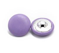 Button 10Pcs 11/15/20/25/30mm Leather Covered Buttons with Shank for Clothes Coat Windbreaker Sofa Soft Button Colorful DIY Decorations(Purple,20mm 10pcs)