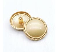 Button 10pcs 15/18/20/25mm Metallic Shank Round Buttons for Shirts Jeans Coats DIY Plished Mushroom Button Sewing Clothes Accessories(25mm,A Style)
