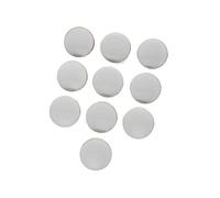 Button 10pcs/Bag Exquisite and Beautiful Round Tassel Metal Button Clothing, Luggage, Jewelry Accessories(White,12mm-10pcs)