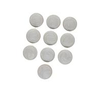 Button 10pcs/Bag Exquisite and Beautiful Round Tassel Metal Button Clothing, Luggage, Jewelry Accessories(White1,12mm-10pcs)