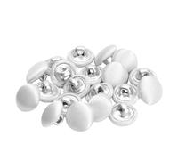Button 20 Set Smooth Satin Covered Metal Shank Buttons for Tuxedo Suits Gowns Blouses Coats Upholstery 10mm Wedding Dress(Ivory)