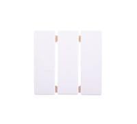 Button 3 Pin Knob White Plastic 16656089 Berker Q.1