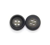 Button, 30 Pcs 9/10/11mm Resin Horn Pattern Buttons for Clothing Pants Shirt Garment Decorations Handmade Sewing Accessories(Black,10mm)