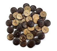 Button 50PCS 20mm 2-Holes Wood Buttons Sew Tools Ornaments DIY Handmade Apparel Wooden Button Garment Accessories