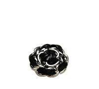 Button 6 pcs Sewing Button Metal And Leather For Skirt Clothing Coat Accessory Handmade DIY Decoration White Black(Silver,20mm)